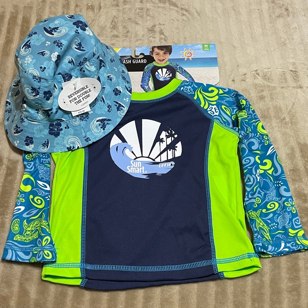 SUN SHIRT & DISNEY BUCKET HAT - YOUTH